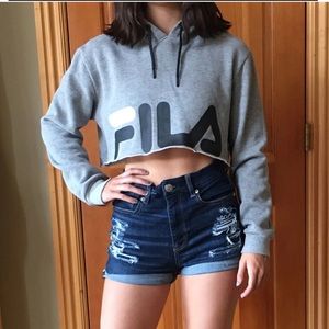 Fila Crop Top Hoodie